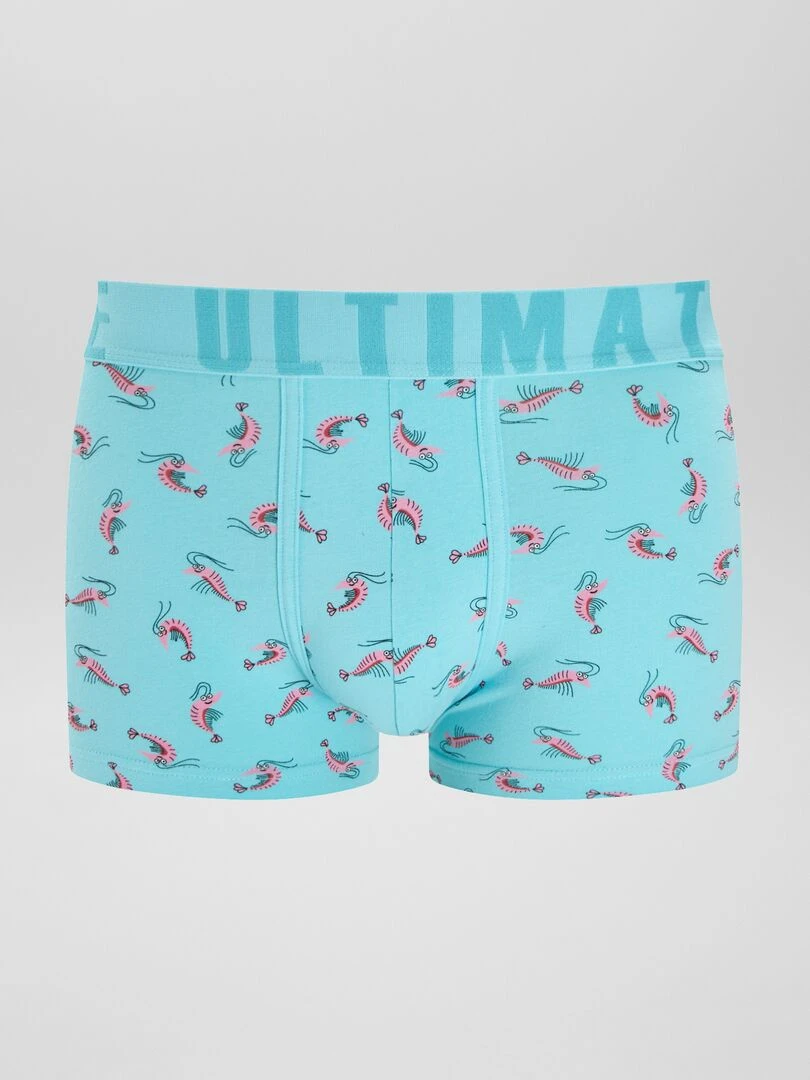 Lot de 3 boxers fantaisie   BLEU
