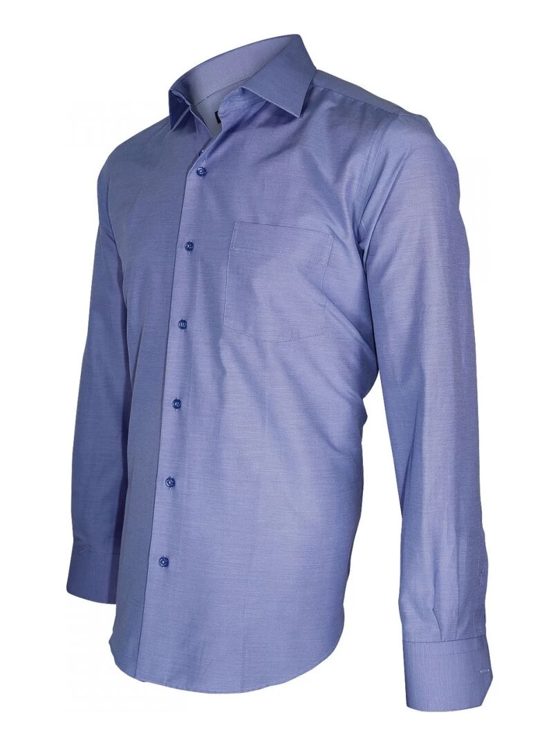 Chemise fil à fil CLASSICO   Bleu