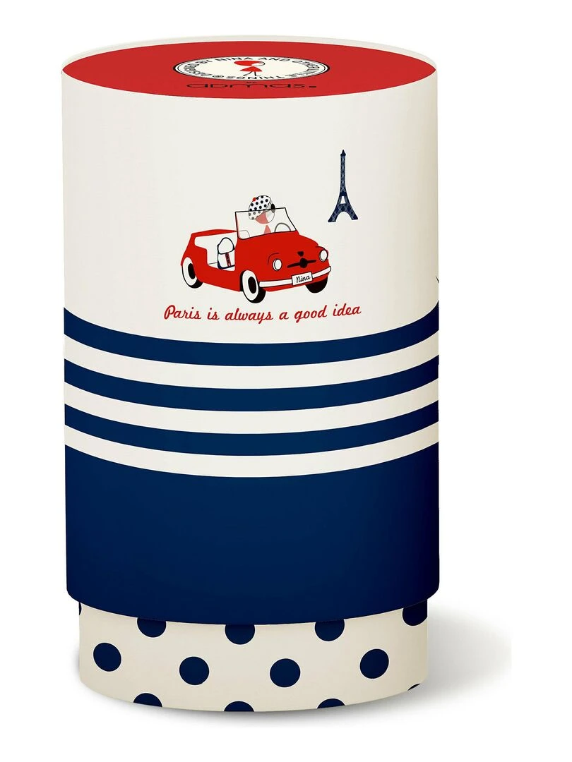 Pyjama débardeur et short Nina Paris Bleu marine