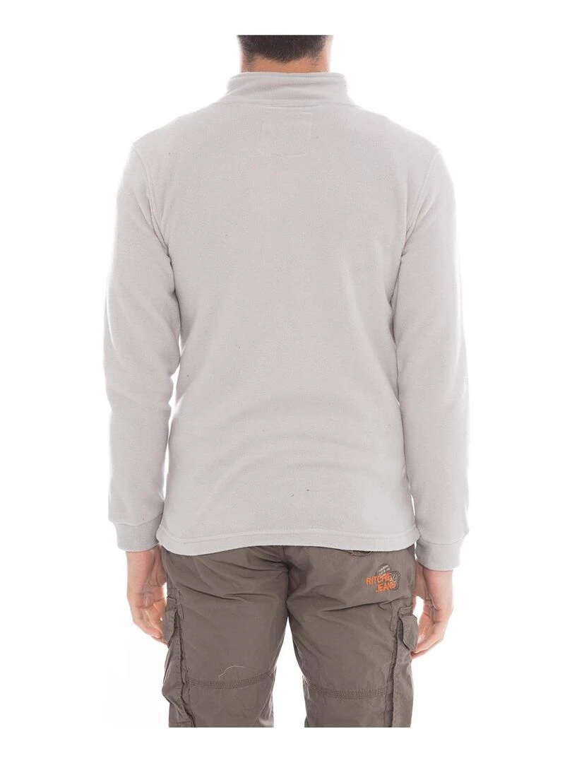 Sweat polaire zip ZATHLON II Gris clair
