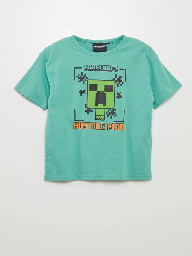 Ensemble court 2 pièces 'Minecraft' Orange