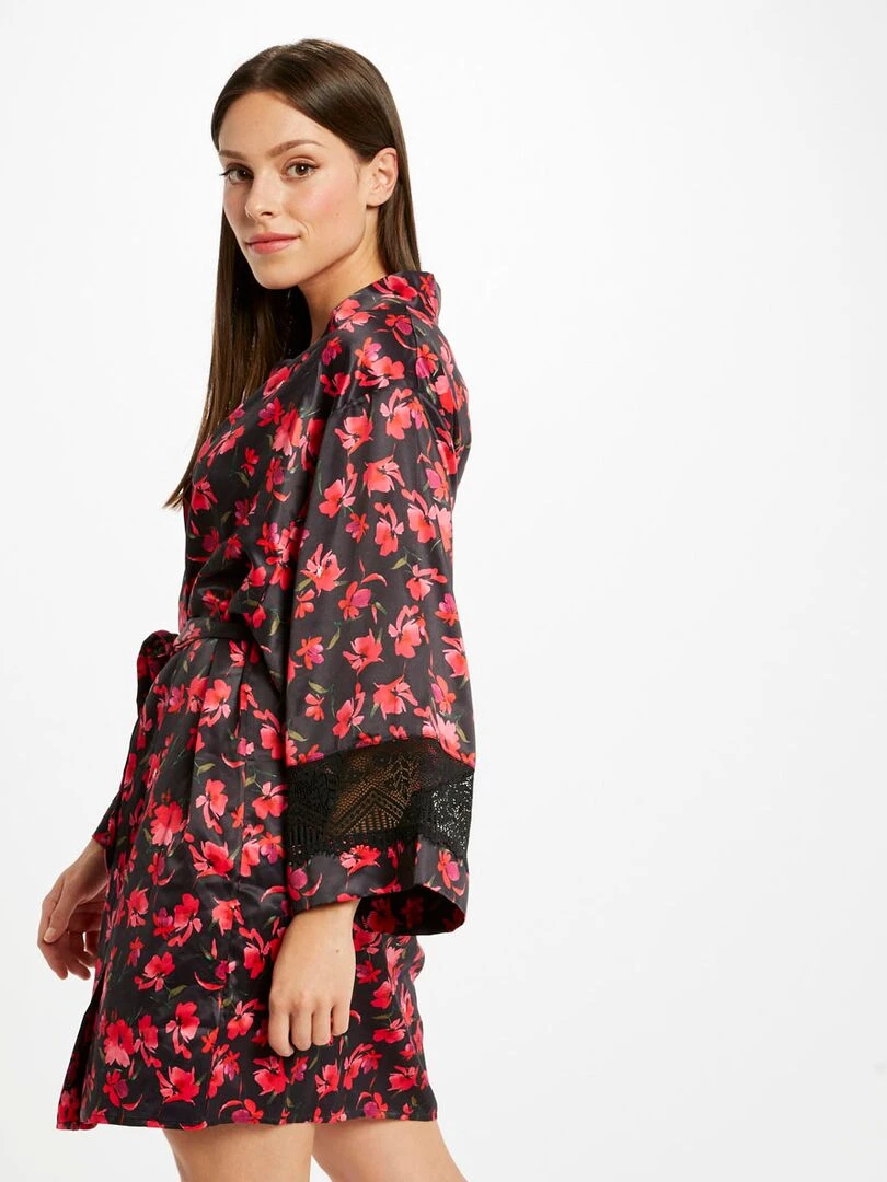 Kimono LOREN Morgan Lingerie Noir