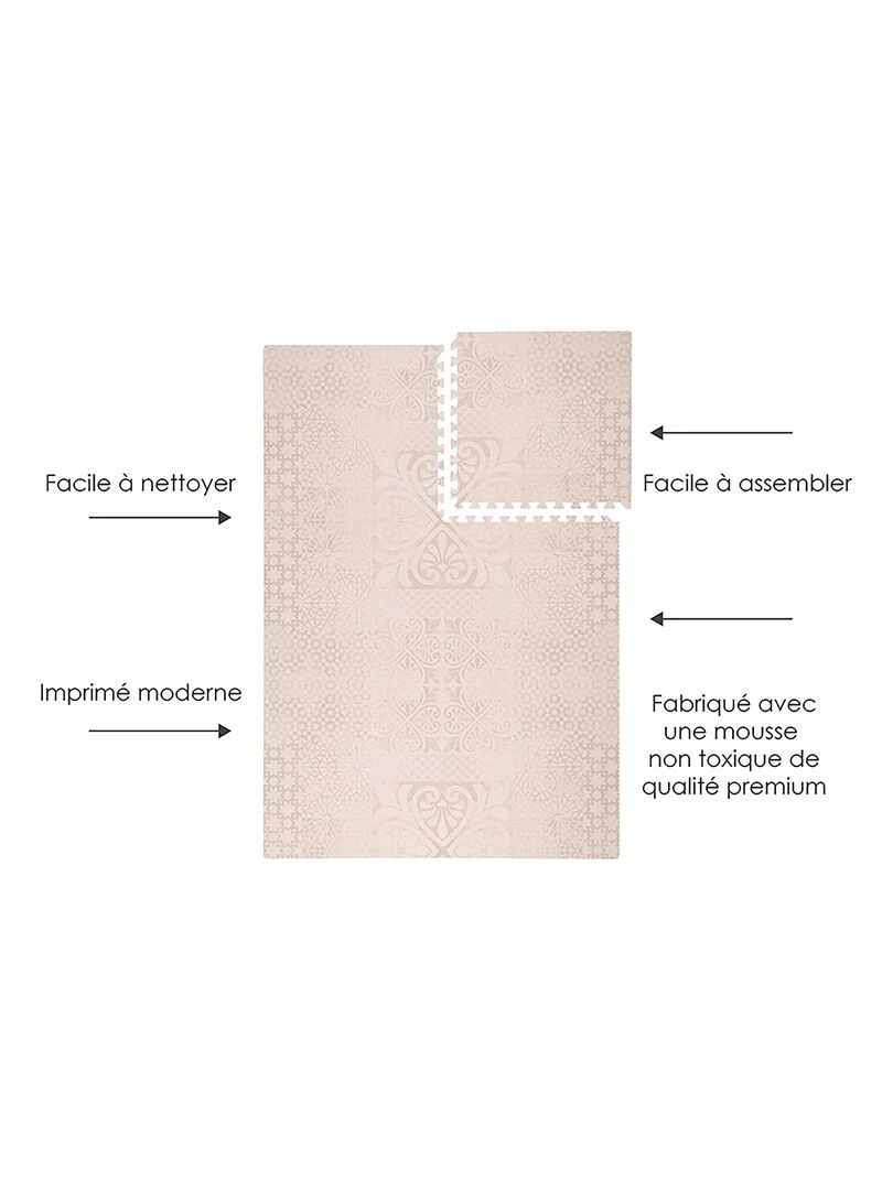 Tapis de jeu mousse oriental PERSIAN SAND   Beige