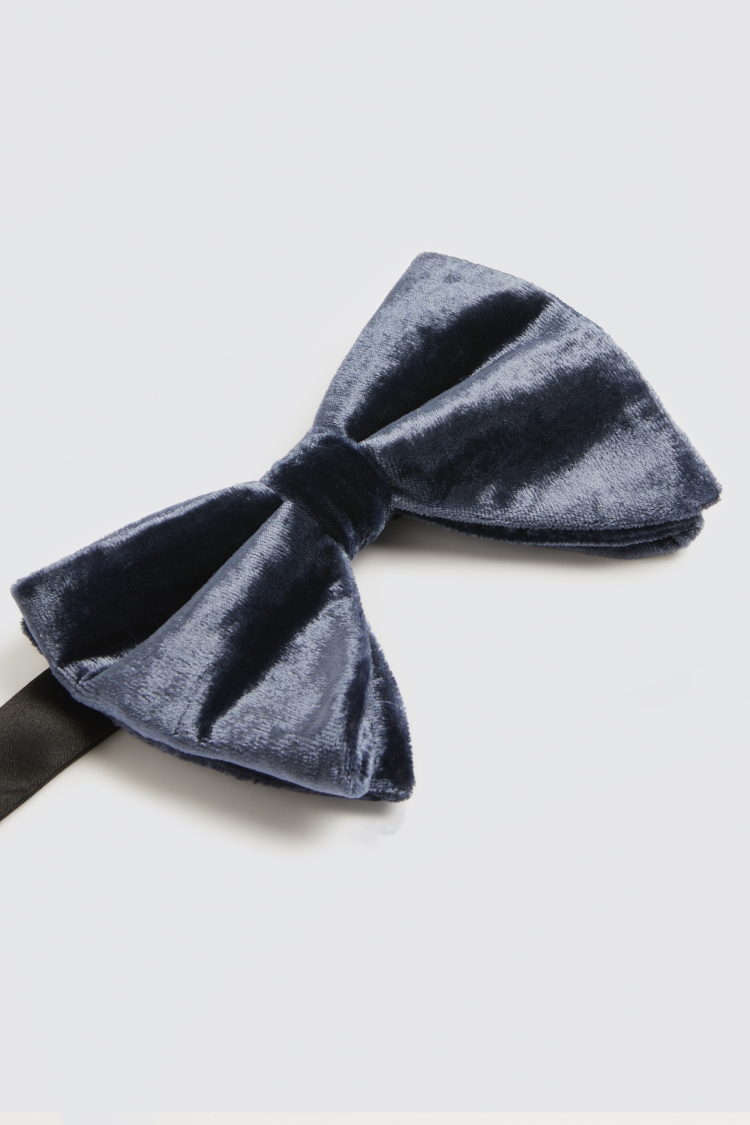 Ink Floppy Velvet Bow Tie Buy Online at Moss