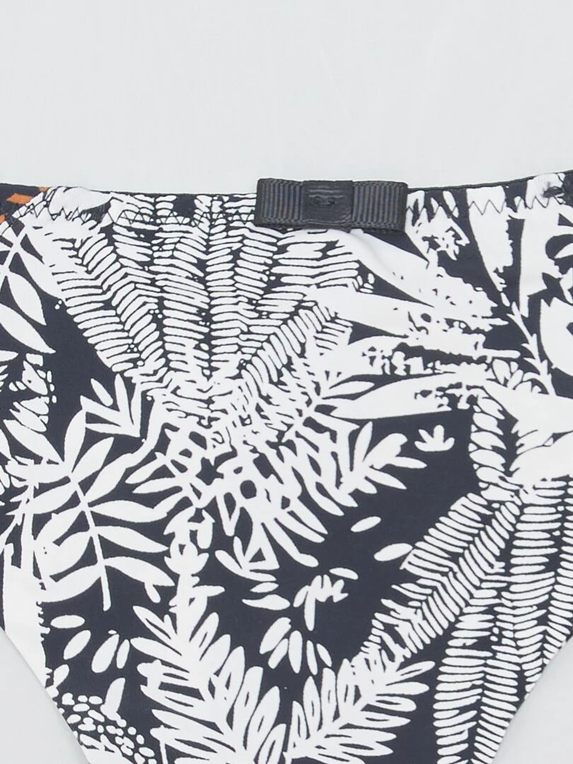 Tanga imprimé 'Envie de Lingerie'   Blanc/noir