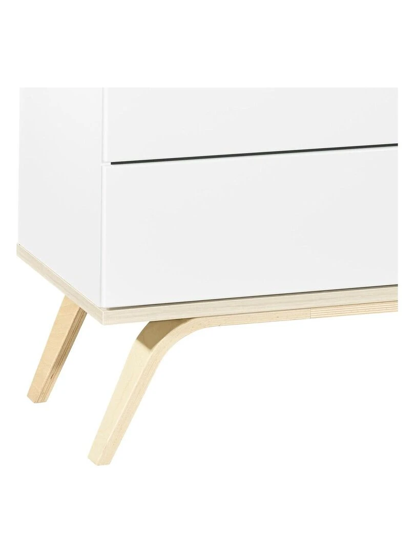Commode 3 tiroirs en bois blanc SAUTHON Blanc