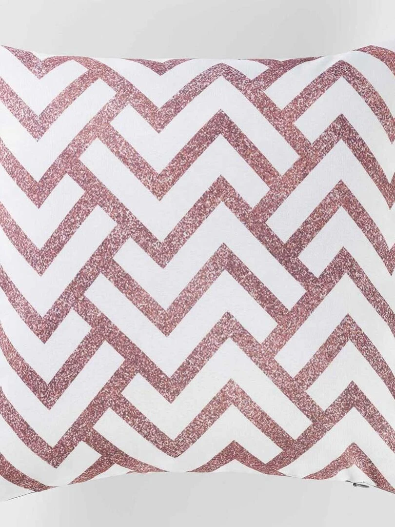 Housse de Coussin "Géométrie Cuivrée" Cuivre