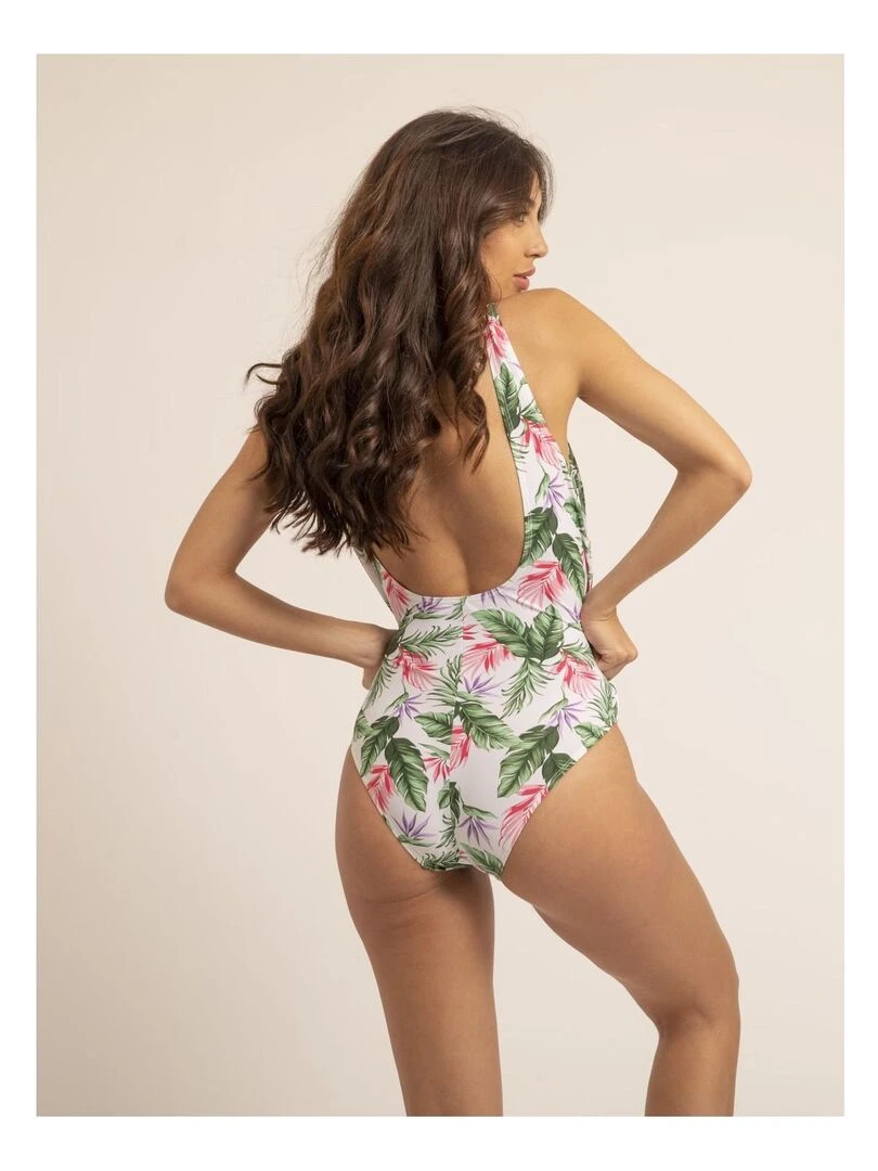 Maillot 1 pièce motifs GABY Blanc