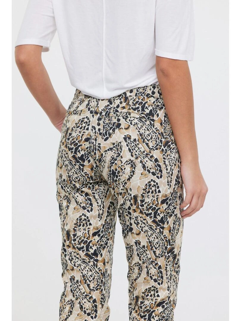 Lee Cooper   Pantalon coton chino slim fit JEMILA CR   Beige