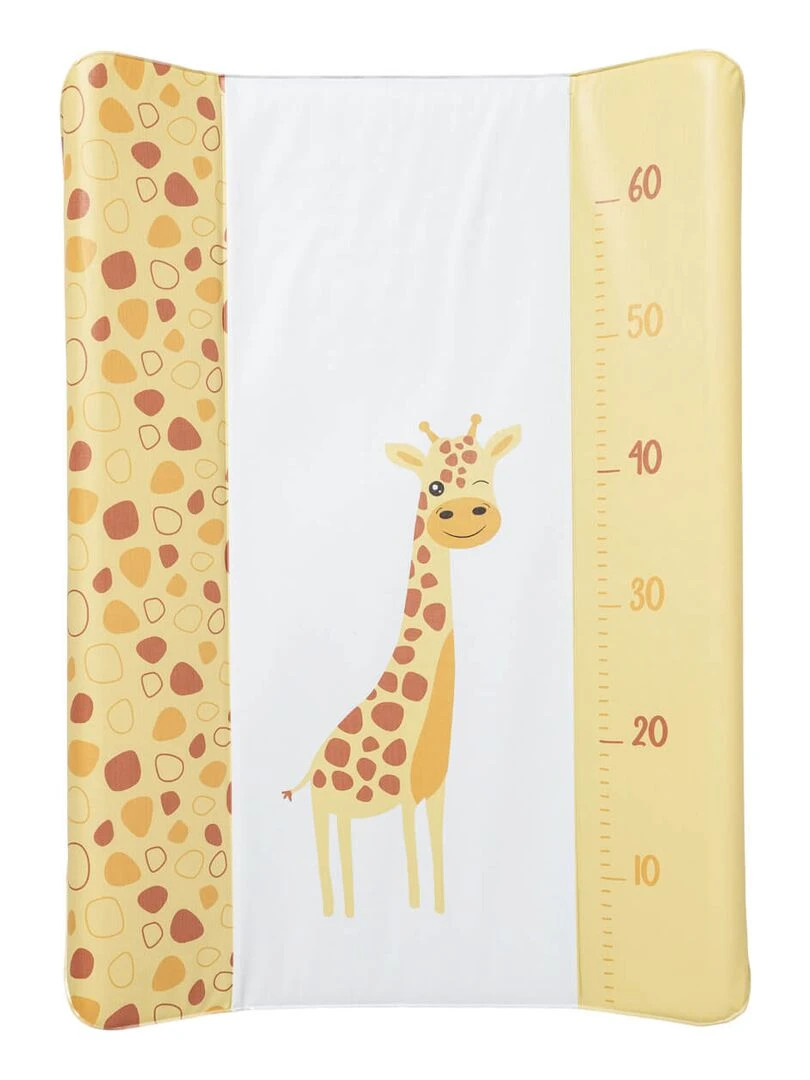 Matelas à langer Premium 50x70 cm Toise girafe Jaune
