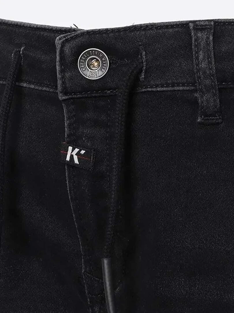 KAPORAL   Short coton taper   gris anthracite