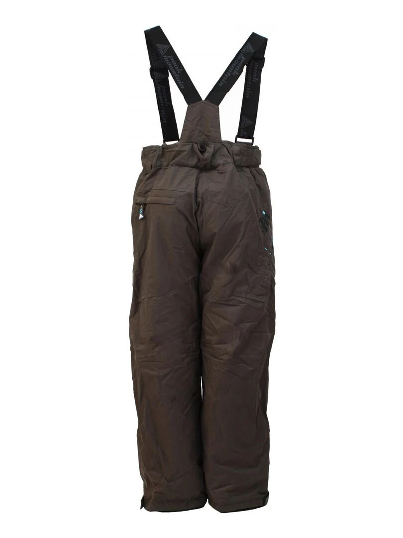 Pantalon de ski garçon EDAL PEAK MOUNTAIN Marron