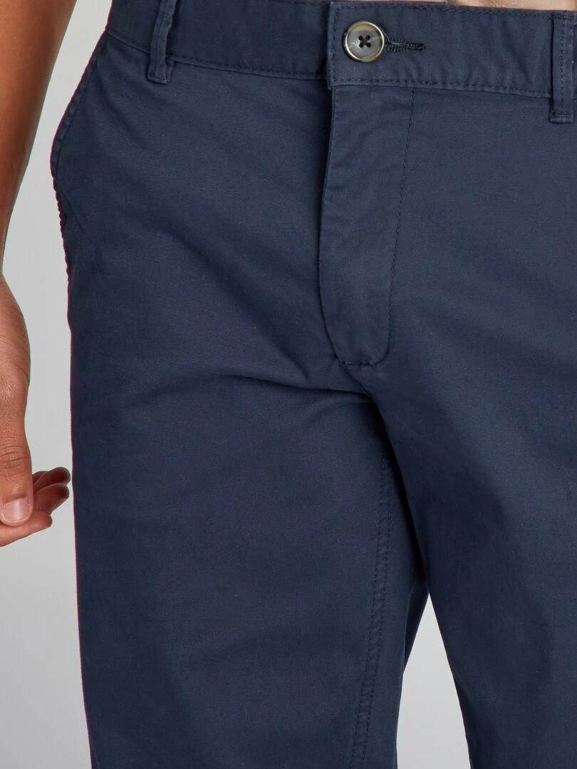 Chino slim L36 +1m90   bleu marine