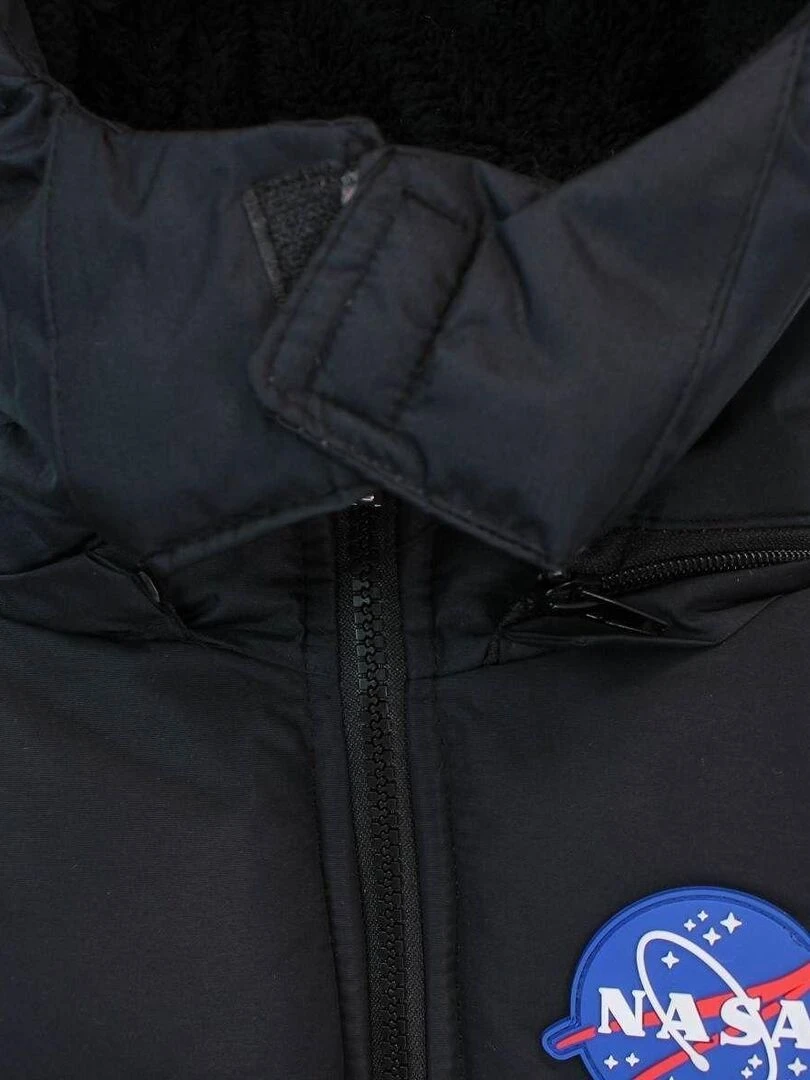 Nasa   Doudoune homme imprimé logo   Noir