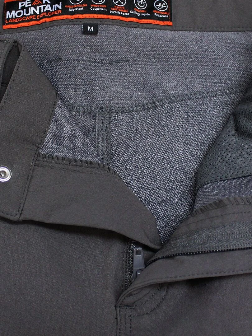 Pantalon de randonnée homme CEBOR   PEAK MOUNTAIN   Gris