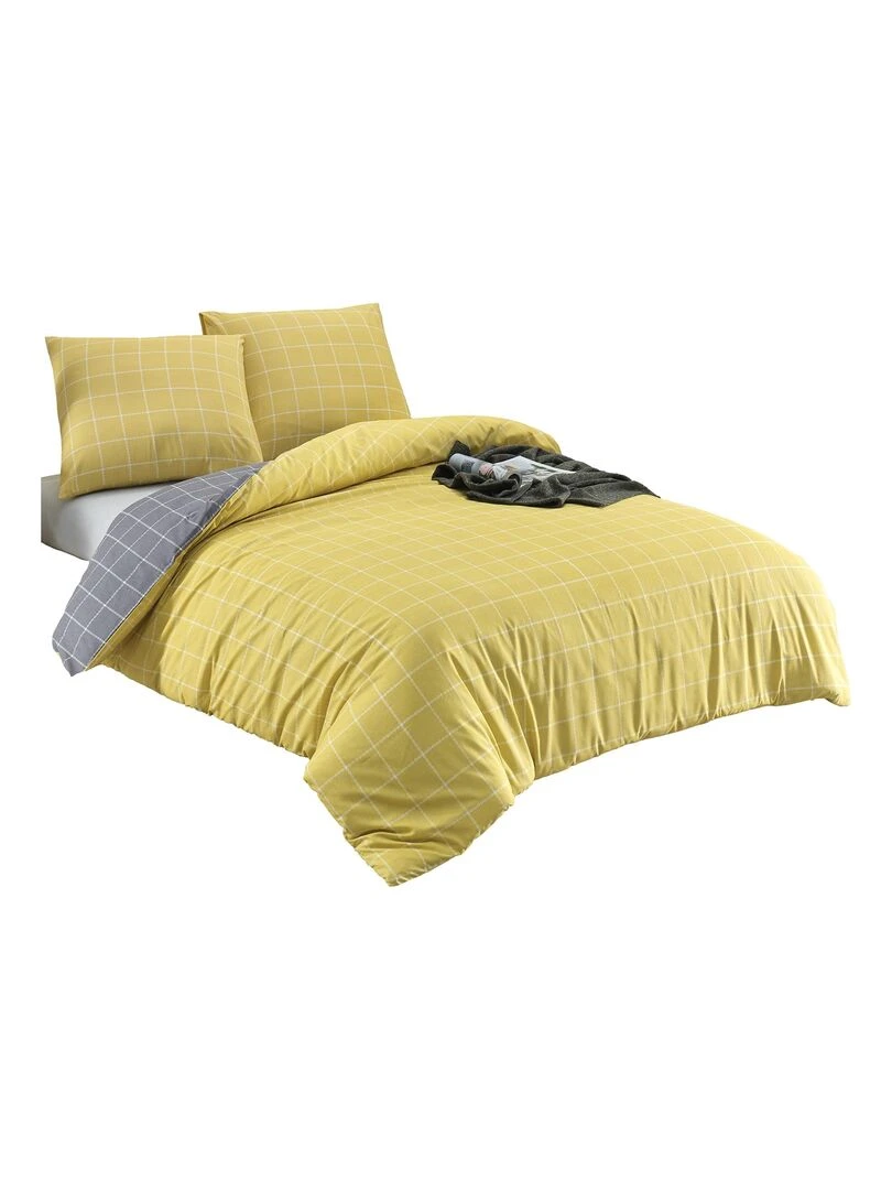 Parure de lit TRENDY Jaune Jaune