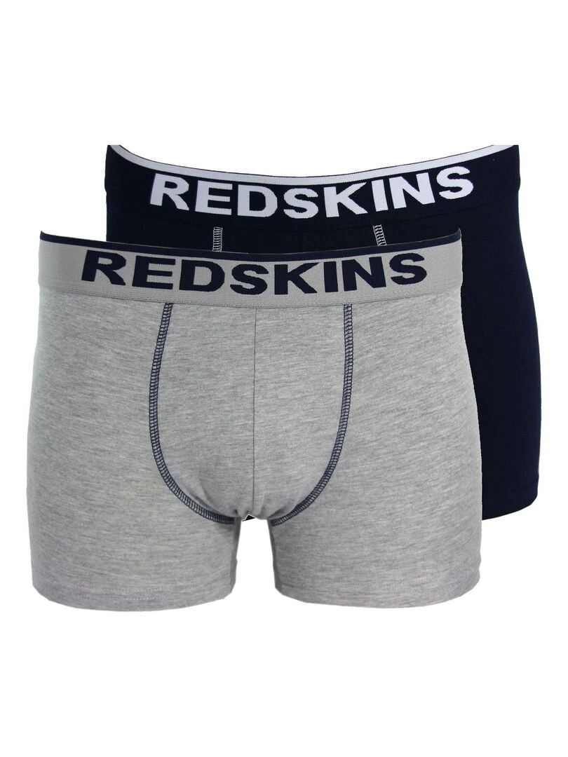Boxer Redskins Pack De 2 Bx02 Gris