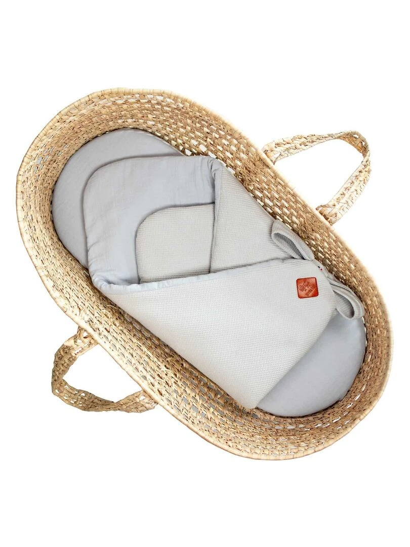 Gigoteuse d'emmaillotage en Nid d'abeille Gris
