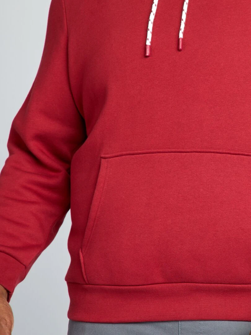 Sweat à capuche   Rouge