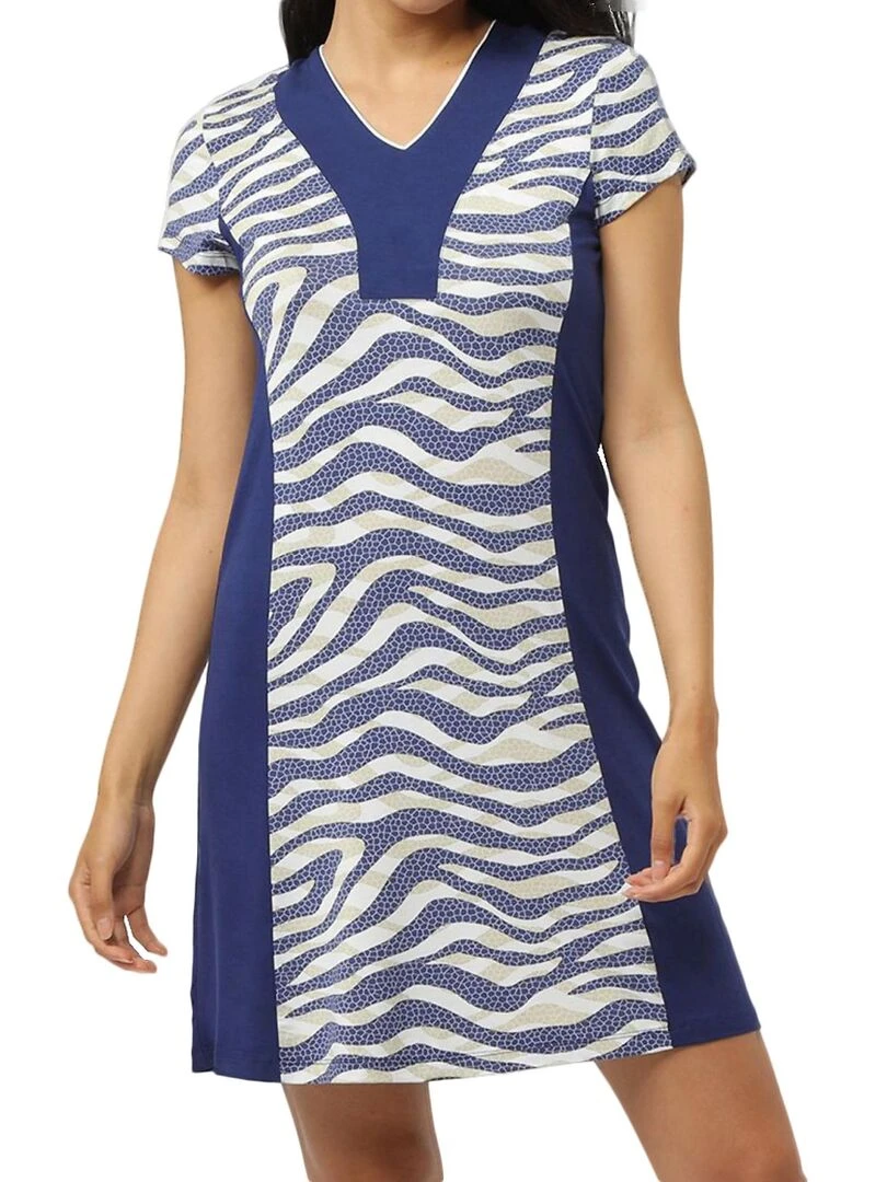 Robe de plage Navy Skin   Bleu
