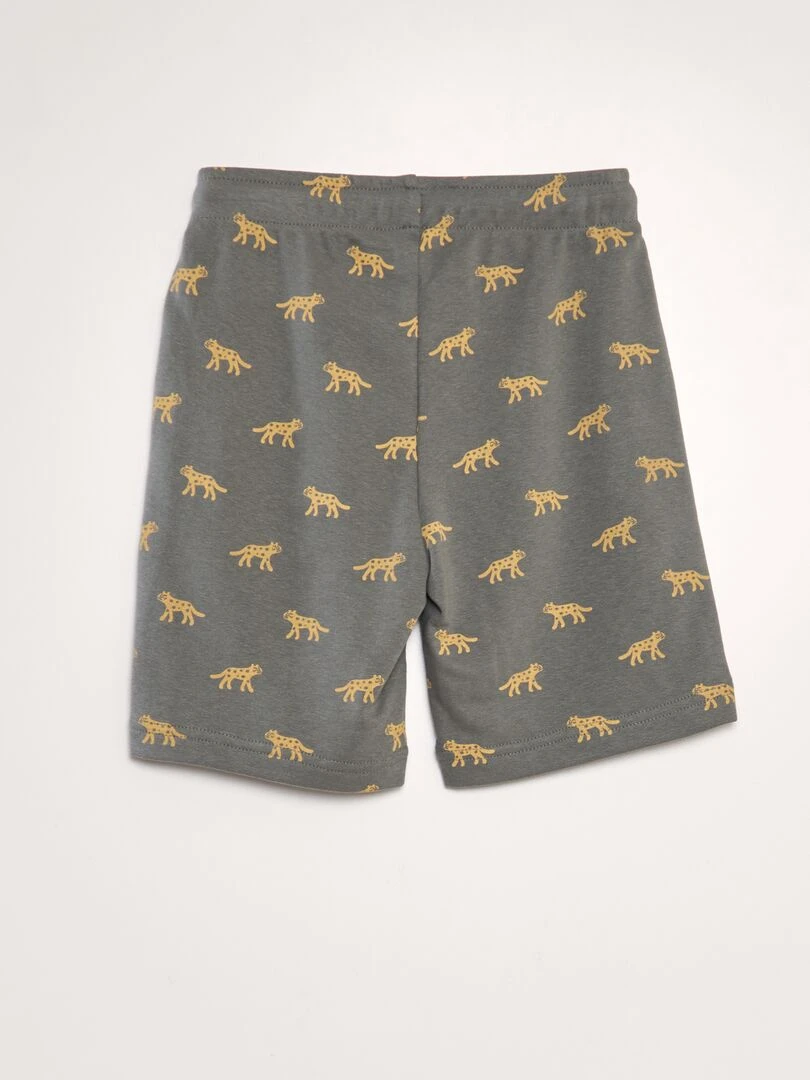 Lot de 2 shorts en molleton fin   Kaki