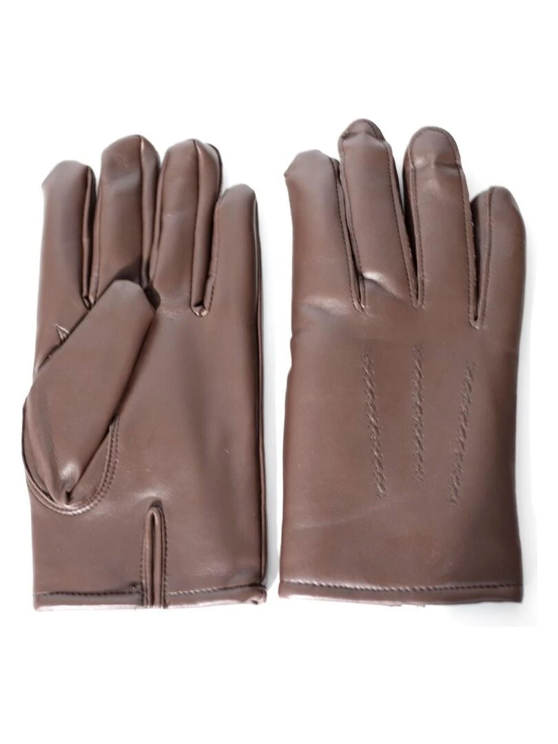 Gants en simili Kebello Marron