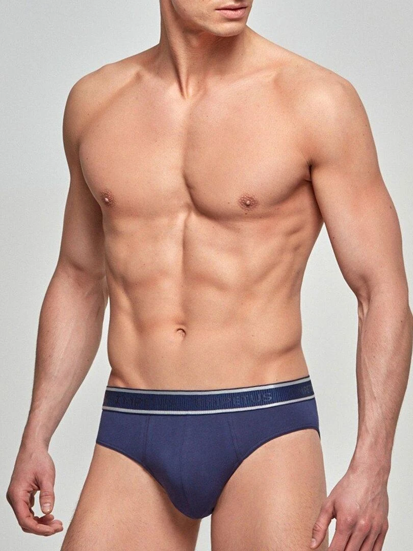 Pack de 3 slips en coton stretch Essentials Multicolore