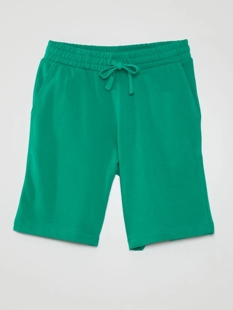 Short uni en molleton Vert