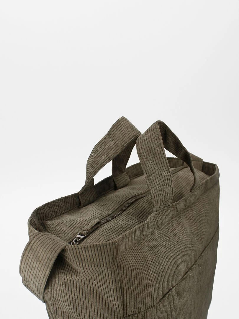 Sac à langer côtelé + sac à langer nomade   Kaki