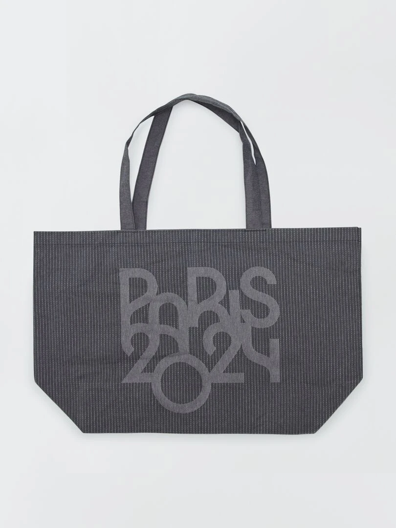 Grand tote bag   Paris 2024   Gris