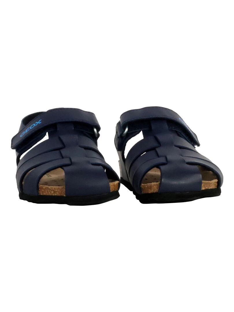 Sandales Cuir Enfant Geox Ghita   Bleu