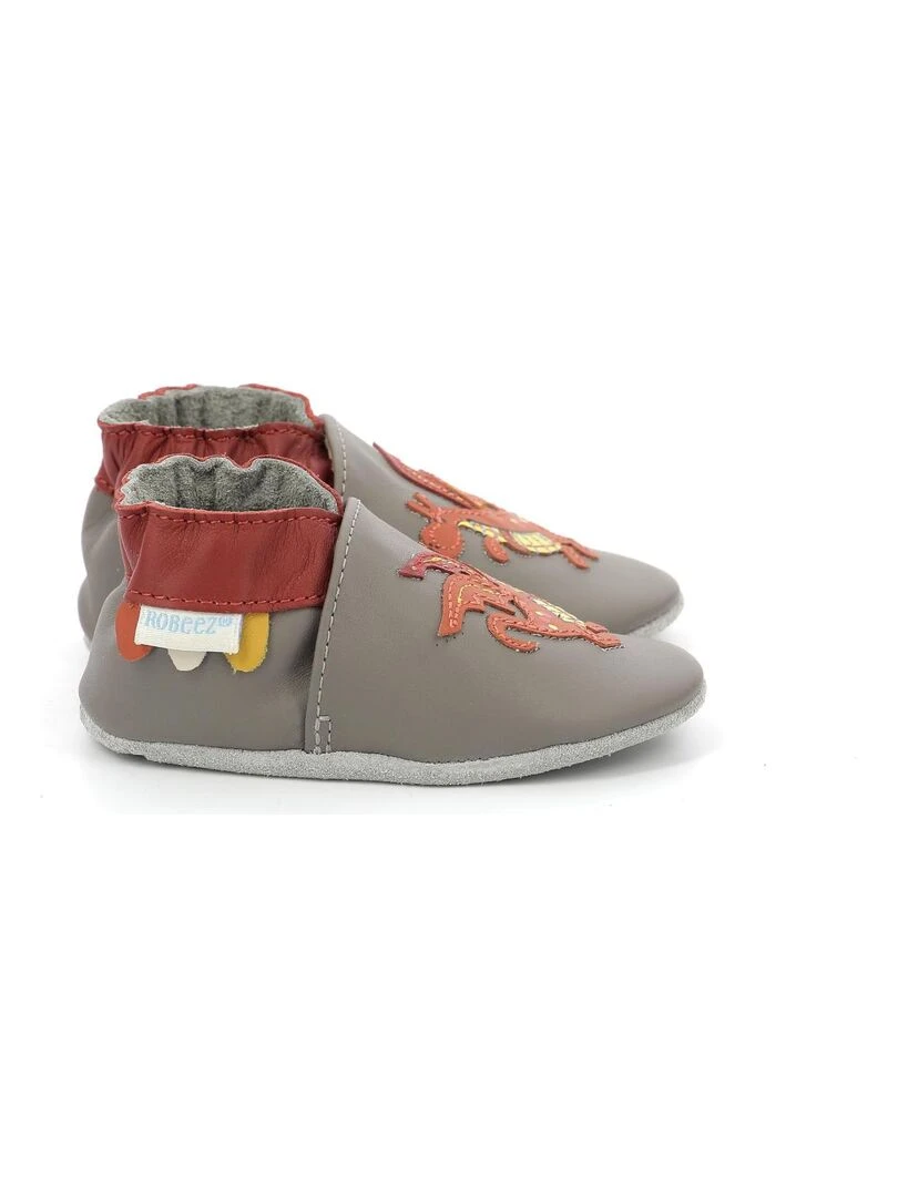 Chaussons Cuir Firetale Gris