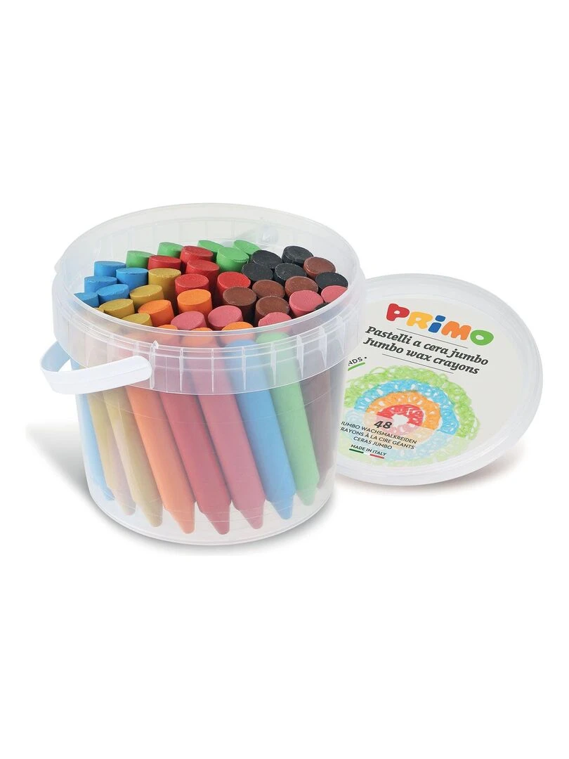 Sceau de 48 gros crayons à la cire   N/A