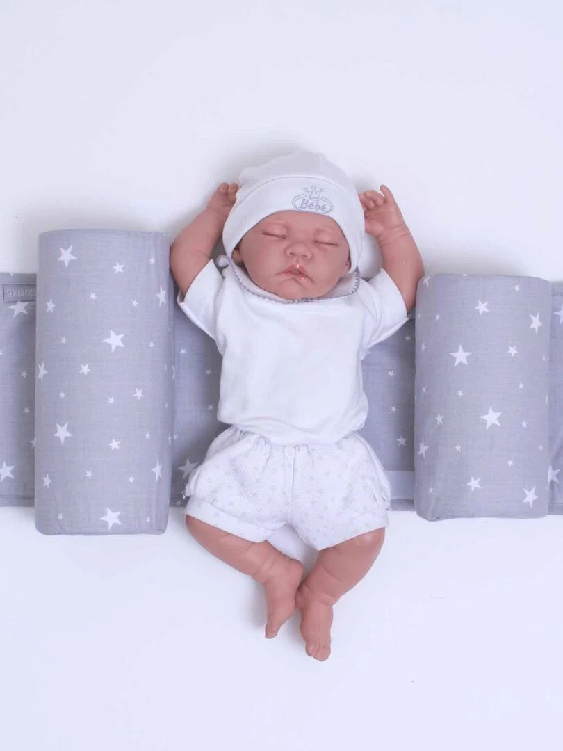 Cale bébé pour lit ou berceau  STELLA   Gris