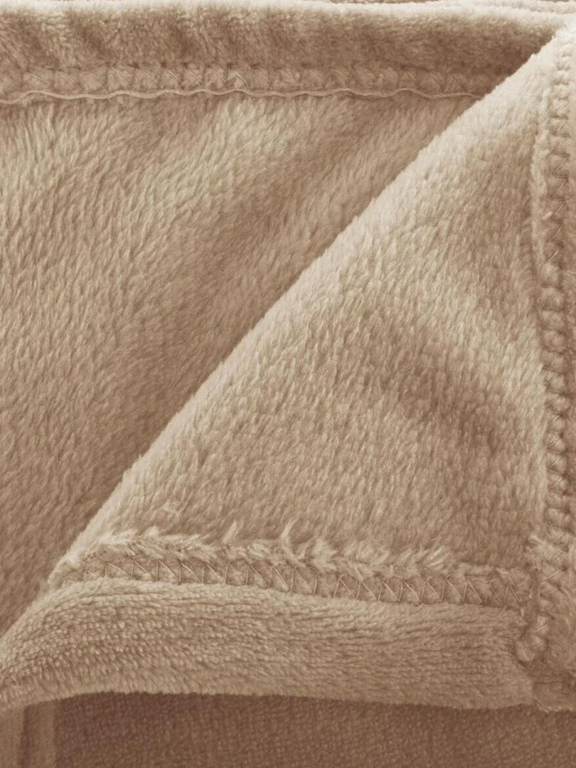 Plaid en flanelle colorée Beige