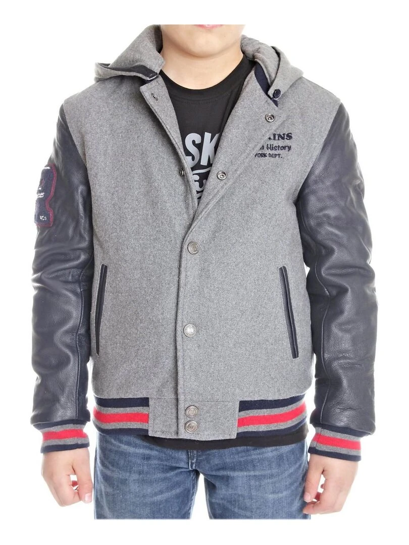 Blouson Teddy Redskins Junior New Carty Gris