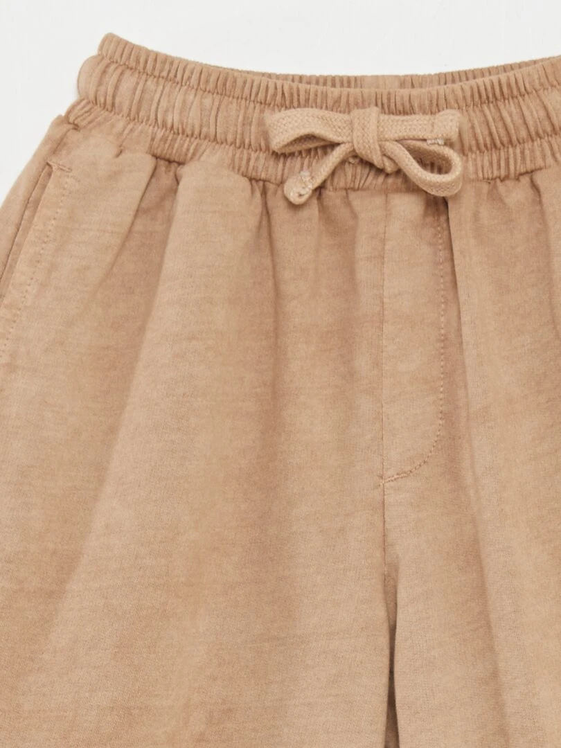 Pyjama court   tee shirt + bermuda   2 pièces   terracotta