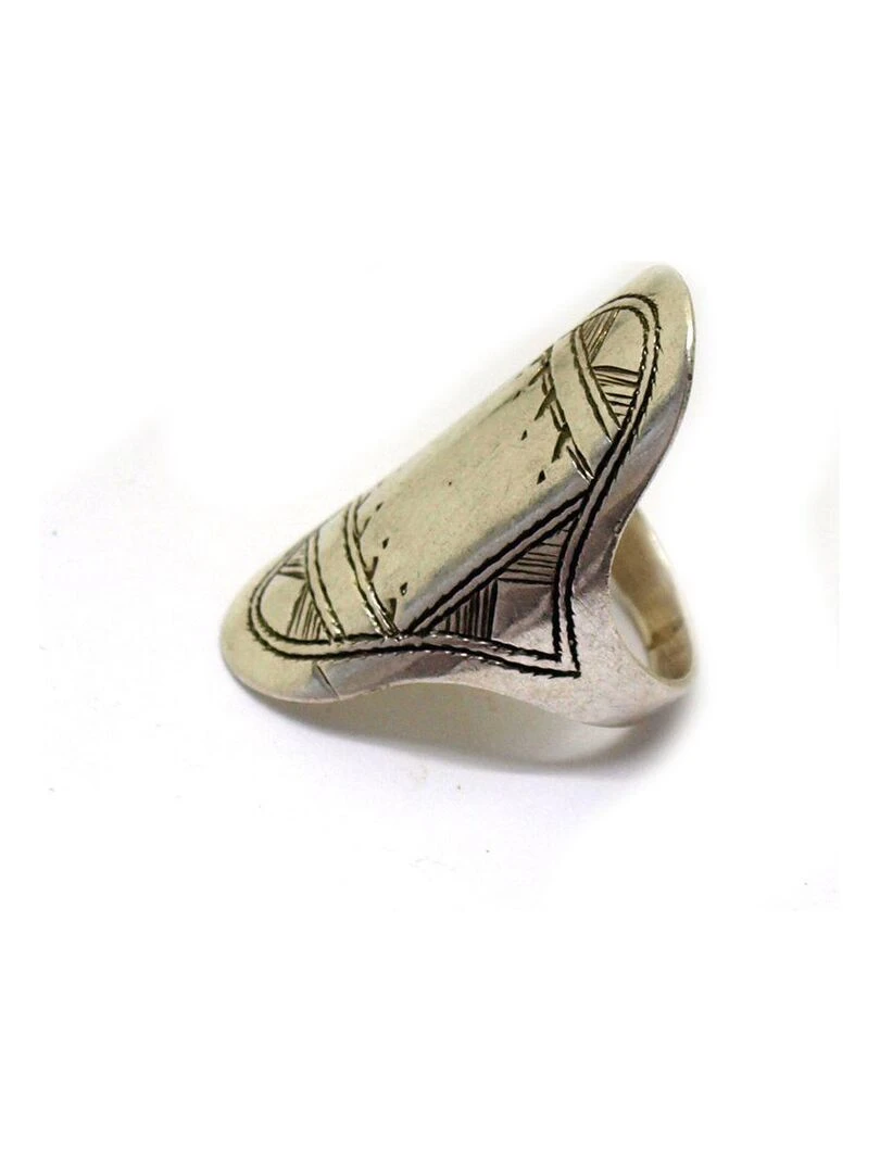 Bague Touareg longue navette Bijoucolor Argent