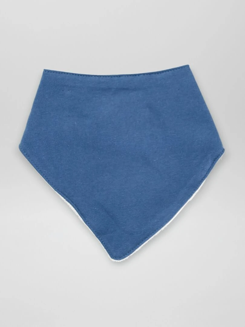 Lot de 3 bavoirs triangle   Bleu