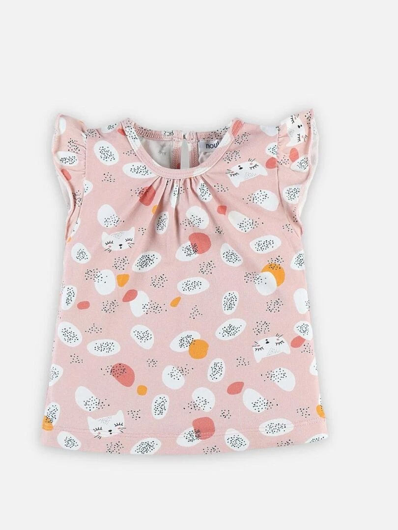 T shirt manches courtes Noukie's Rose