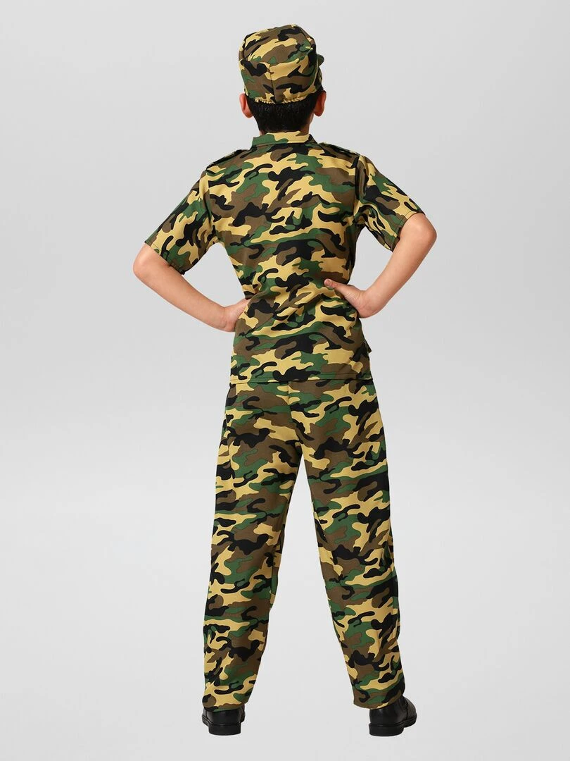 Déguisement militaire   3 pièces   Kaki