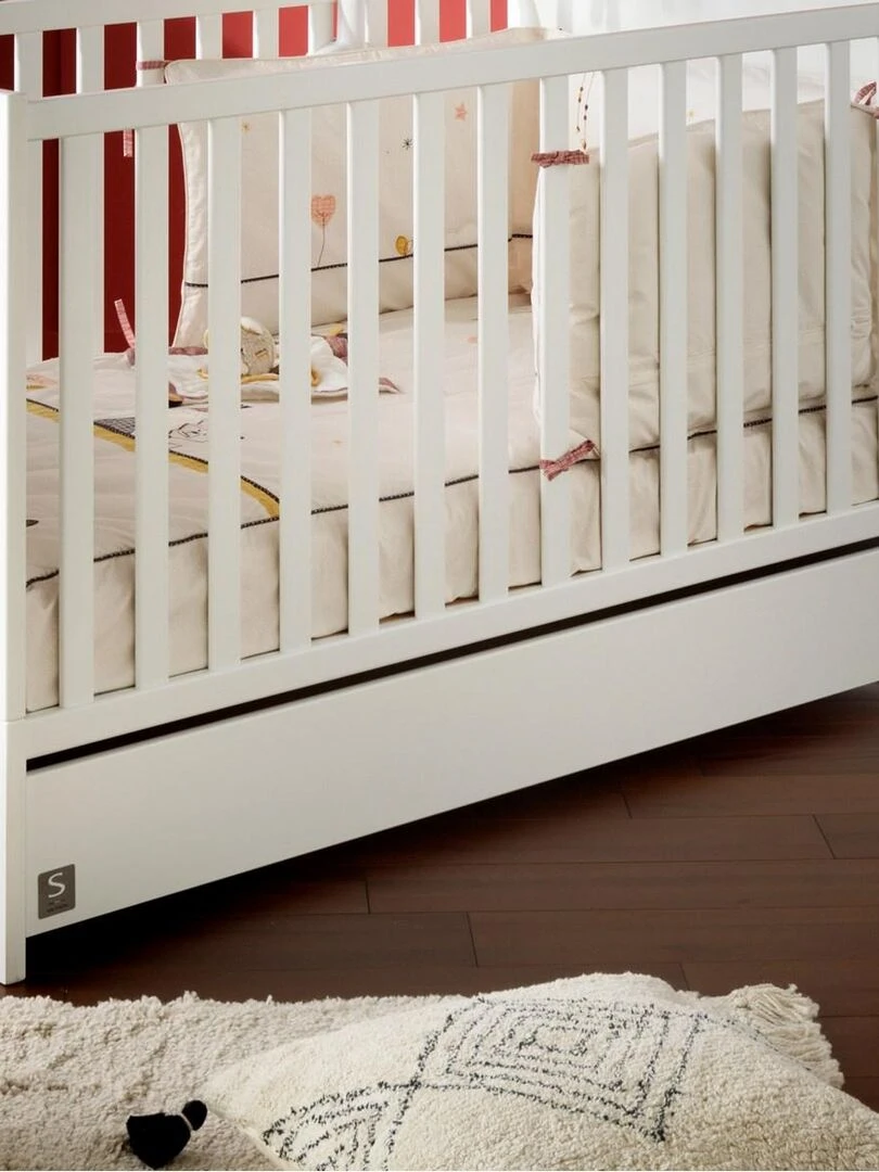 Tiroir pour lit évolutif 140x70 en bois blanc SAUTHON Blanc