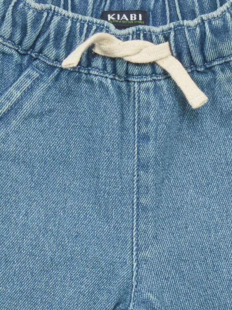 Pantalon jogging en twill Bleu