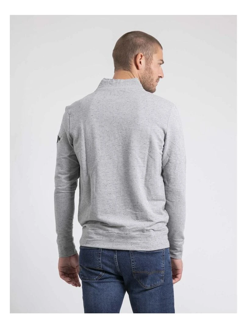 Sweat col montant zippé WALONIS Gris
