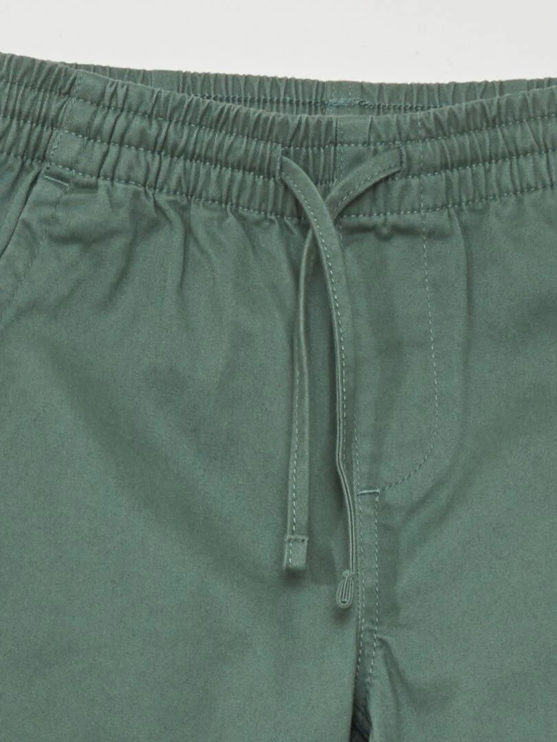 Pantalon jogger avec taille élastiquée   Vert