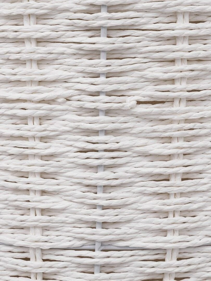 Panier à linge 40L rond Costa blanc   Blanc