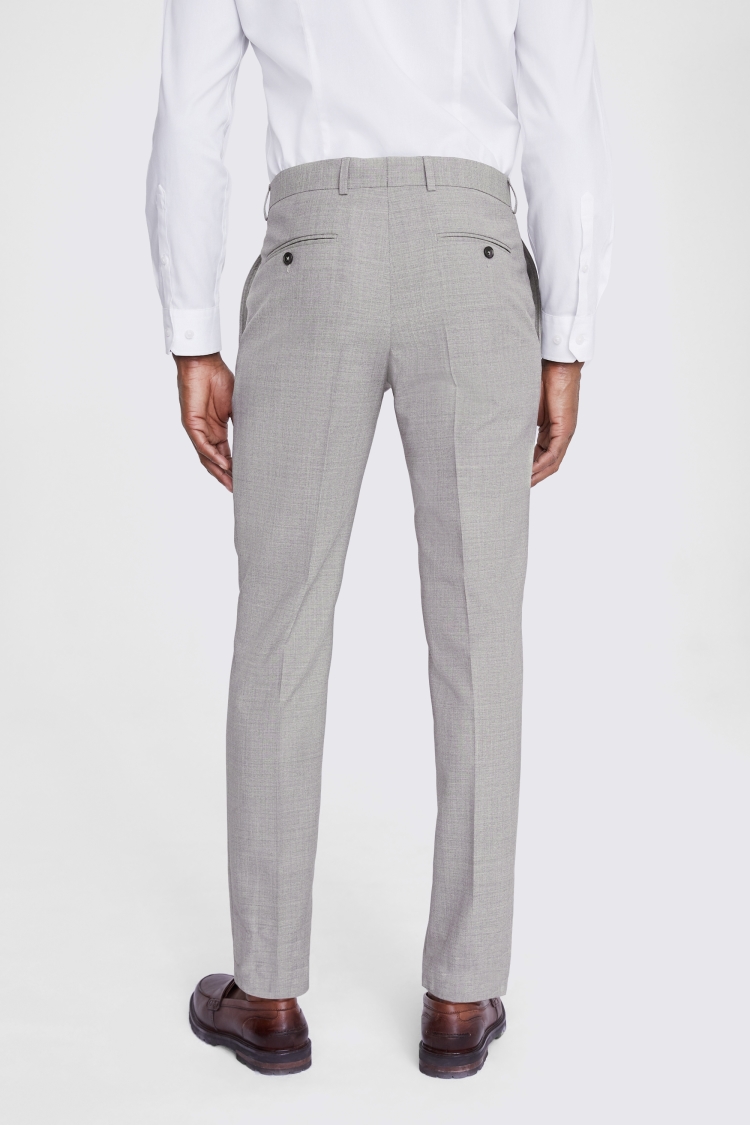 Italian Tailored Fit Neutral Half Lined Trousers Buy Online at Moss