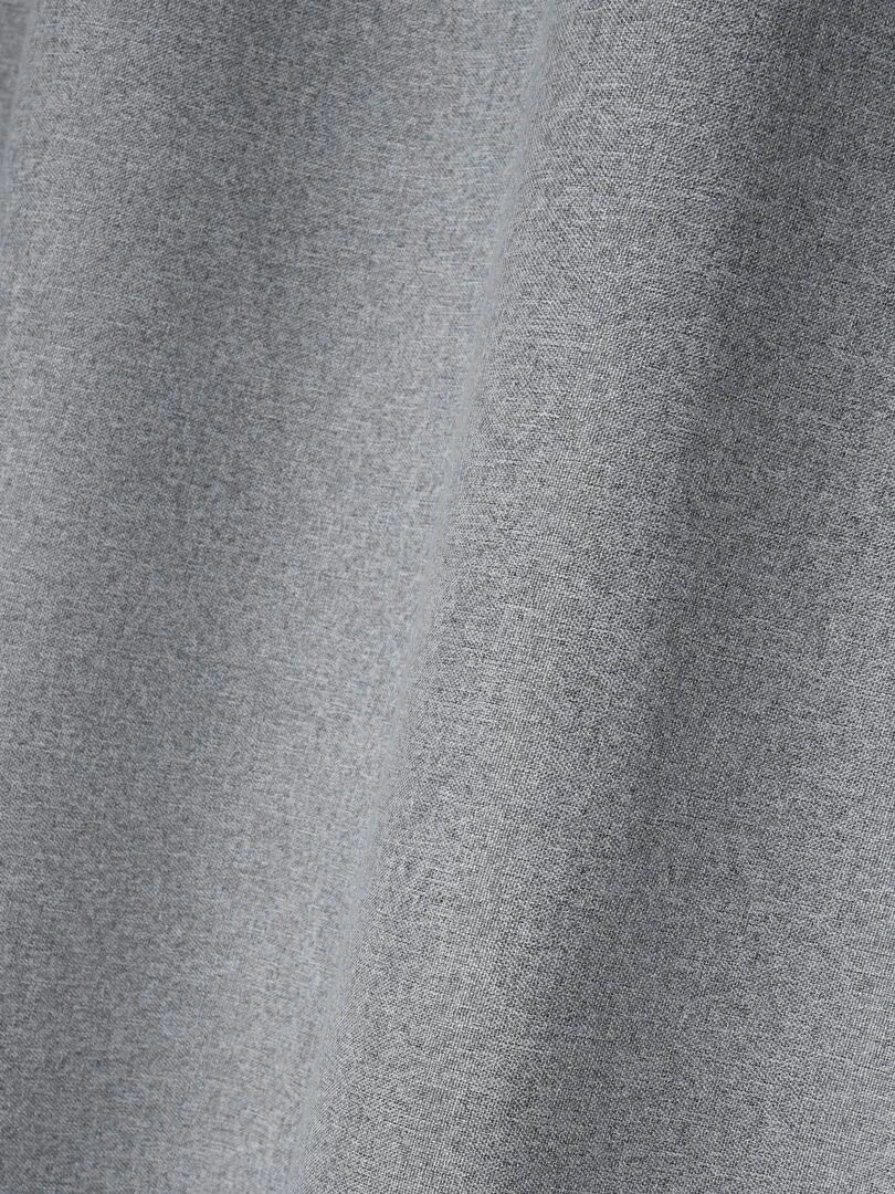 Rideau occultant Effet tweed Gris clair