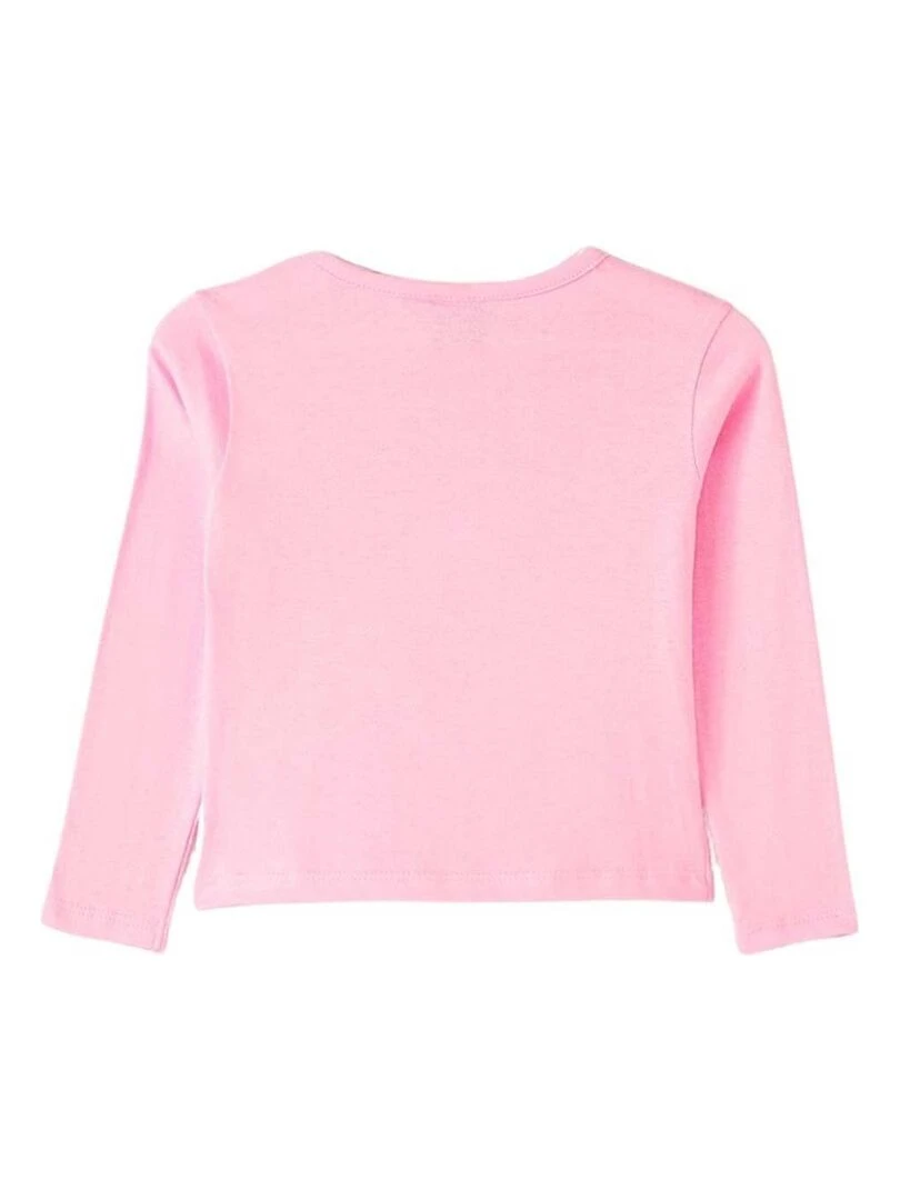 Disney T shirt fille imprimé Lilo Et Stitch en coton Rose