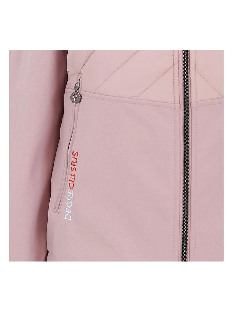Blouson softshell femme ANDER   DEGRE CELSIUS   Rose